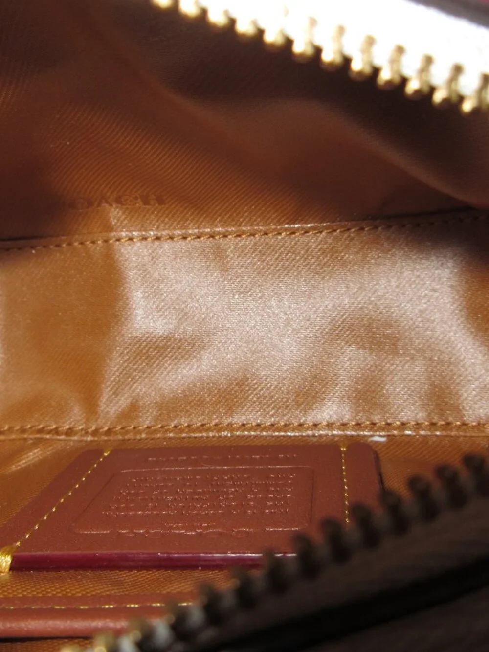 COACH - Cherry Print Leather Boxed Cosmetic Pouch, New in box